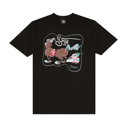 Stussy Horse Chainsaw Tee 'Black'