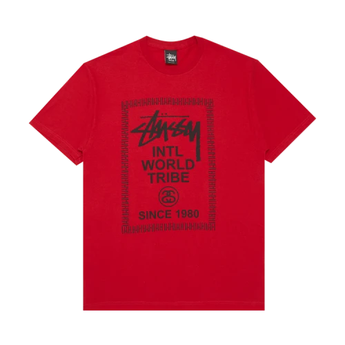 Stussy Intl. World Tribe Since 1980 Tee 'Red'