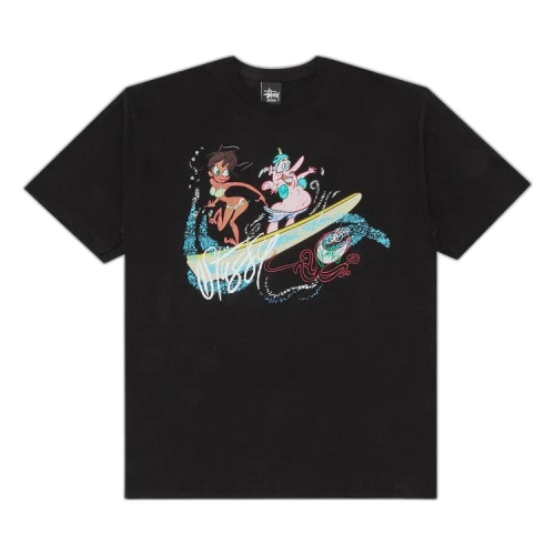 Stussy John K Surf's Up Tee 'Black'