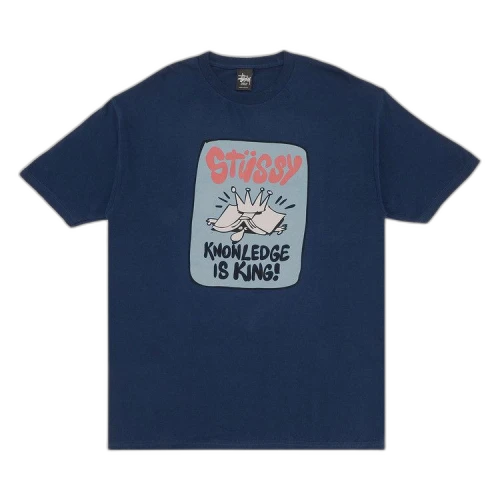 Stussy Knowledge Is King Tee 'Navy'