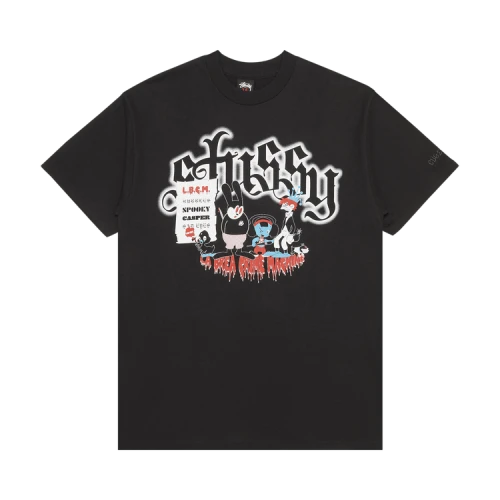 Stussy La Brea Crime Machine Tee 'Black'