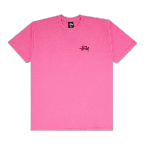 Stussy Logo Checkered Tee 'Pink'