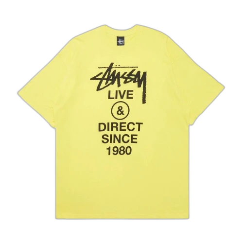 Stussy Live & Direct Since 1980 Tee 'Yellow'