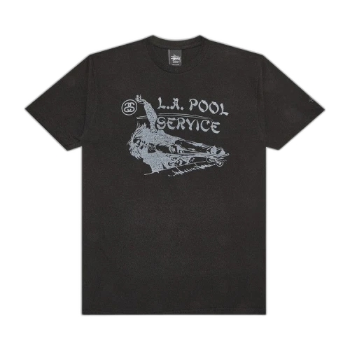 Stussy LA Pool Service Tee 'Black'