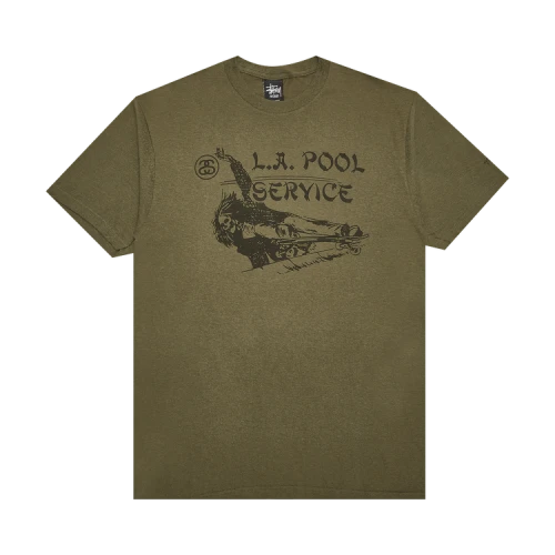 Stussy LA Pool Service Tee 'Green'