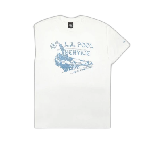 Stussy LA Pool Service Tee 'White'