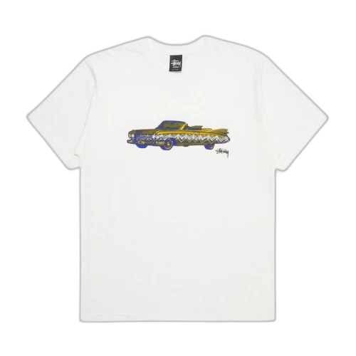 Stussy Lowrider Tee 'White/Olive'