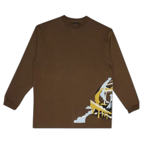 Stussy Long-Sleeve Tee 'Brown'