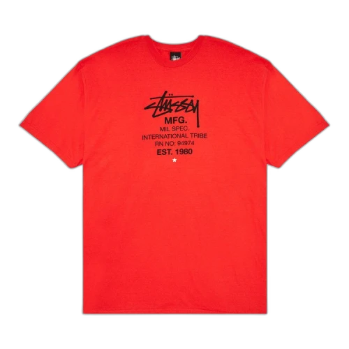 Stussy MFG International Tribe Tee 'Bright Red'