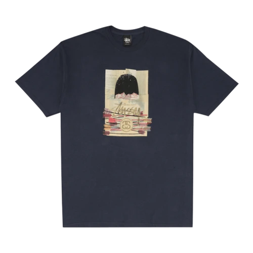 Stussy Night Sky Mountain Tee 'Navy'
