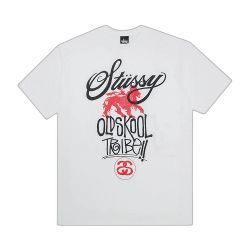 Stussy Old Skool Tribe Tee 'White'