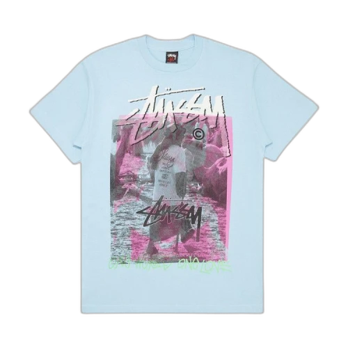 Stussy One World One Love Tee 'Light Blue'
