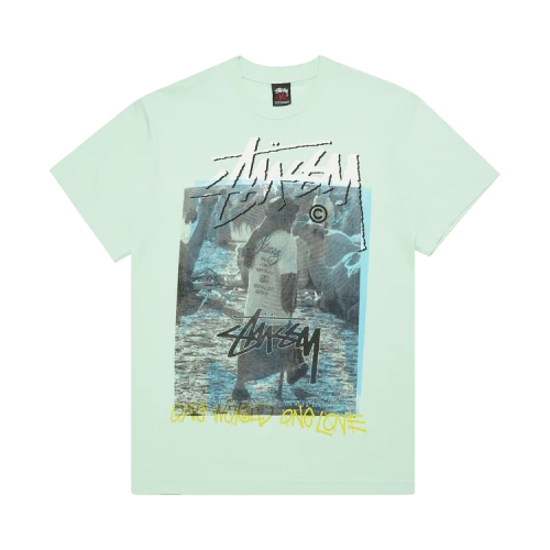 Stussy Gear One World One Love Tee 'Light Green'