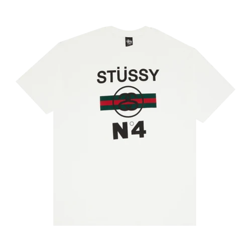Stussy Stripe N4 Tee 'White'