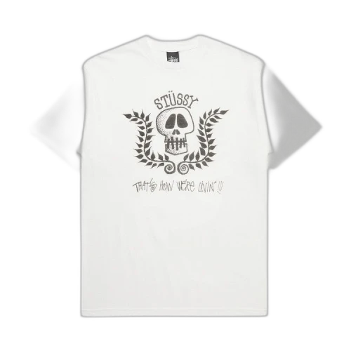Stussy Skull Wreath Tee 'White'