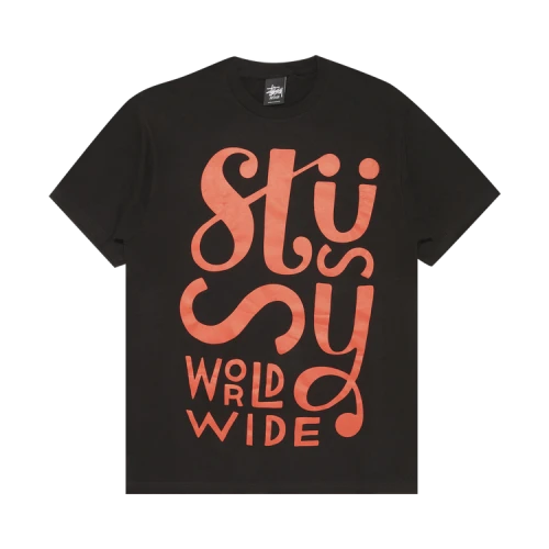 Stussy Worldwide Block Tee 'Black'