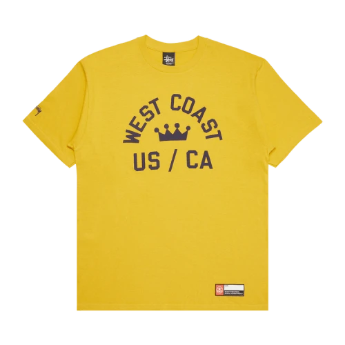 Stussy West Coast Crown US/CA Tee 'Mustard'
