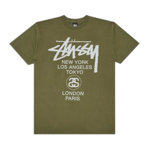 Stussy World Tour Tee 'Olive'