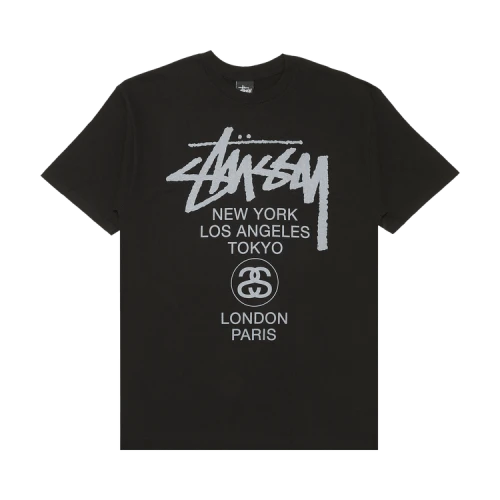 Stussy World Tour Tone Tee 'Black'