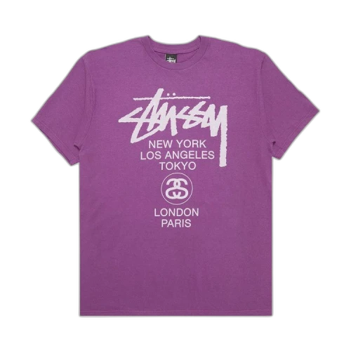 Stussy World Tour Tone Tee 'Purple'