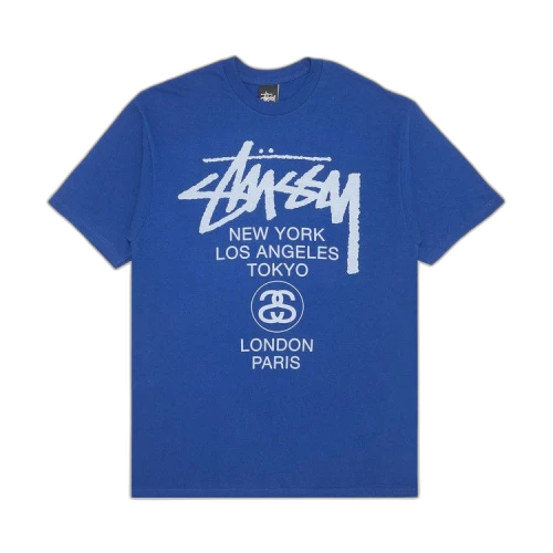 Stussy World Tour Tone Tee 'Royal Blue'