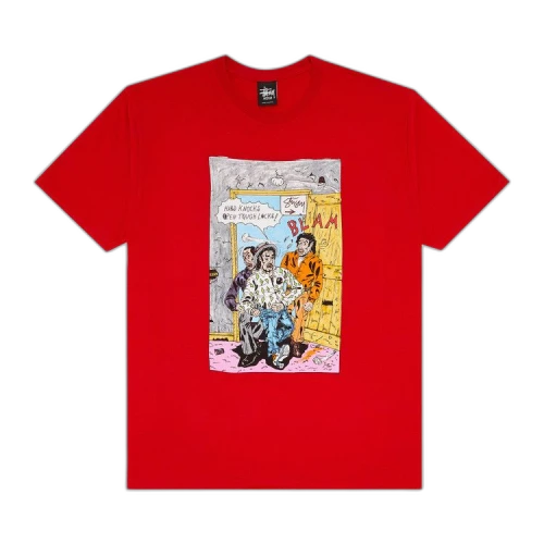Stussy x Real Deal Hard Knocks Tee 'Red'