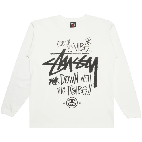Stussy Feel'n The Vibe Long-Sleeve 'White'