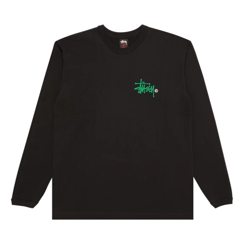 Stussy Gear Basic Logo Long-Sleeve 'Black'
