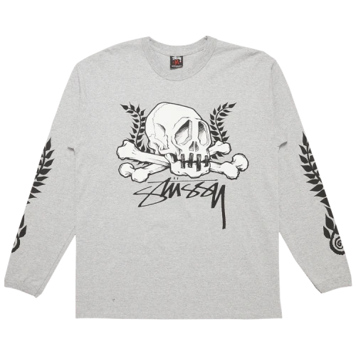 Stussy Respect The Architects Long-Sleeve 'Grey Heather'