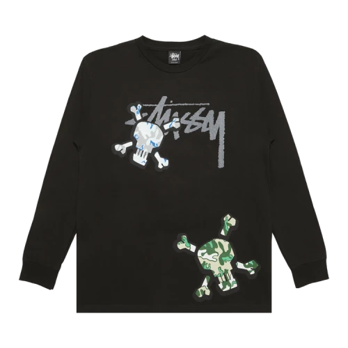 Stussy Stock Link Skull Long-Sleeve 'Black'