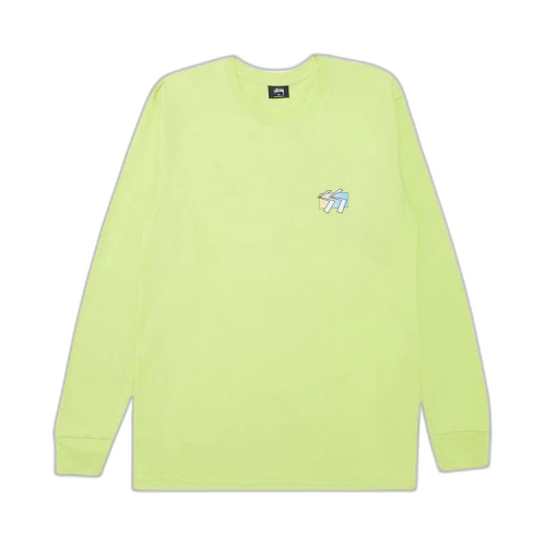 Stussy SS World Tour Collage Long-Sleeve 'Light Green'