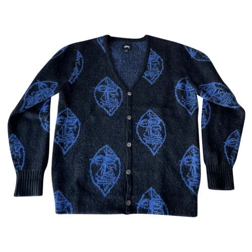 Stussy Mohair Mask Cardigan 'Navy'
