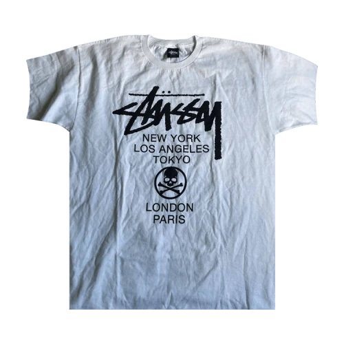 Stussy x Mastermind MMJ World Tour Tee 'White'