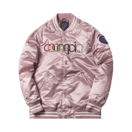 Kith Champion Baseball Jacket 'Pink'