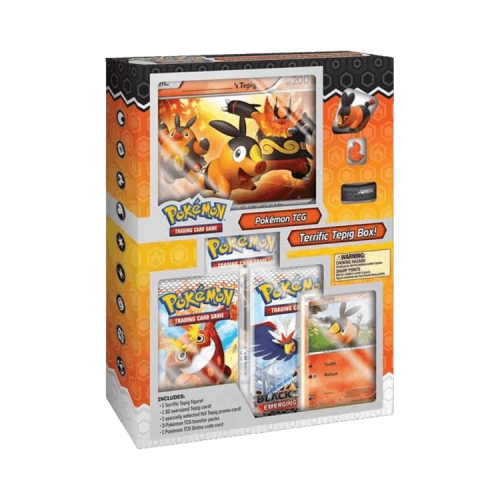 Pokémon Emerging Powers Starter Figure Boxes Terrific Tepig Box