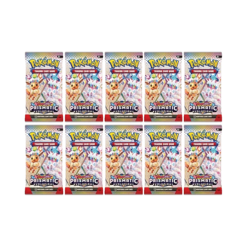 2024 Pokémon Scarlet & Violet Prismatic Evolution Booster Pack 10x Lot