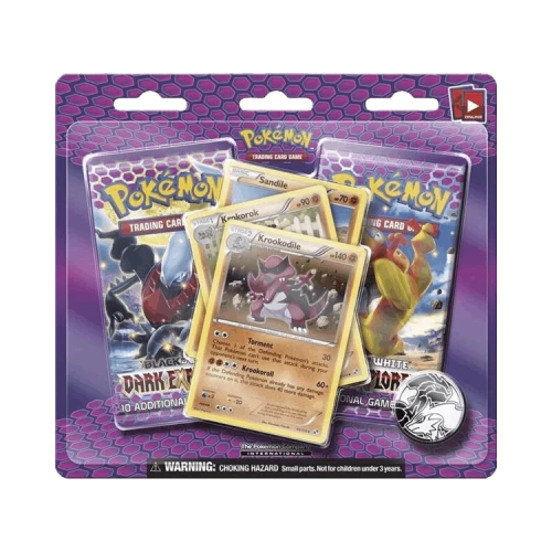 Pokémon Black & White: Dark Explorers 3 Pack Blister 'Krookodile'