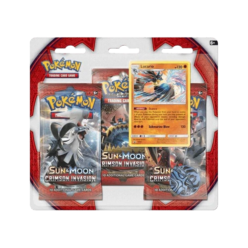 Pokémon Crimson Invasion 3 Pack Blister 'Lucario'