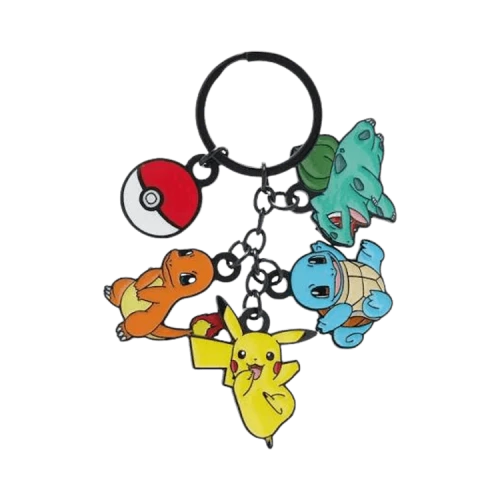 Pokémon Multi-Charm Key Chain (Gen 1 Starters)