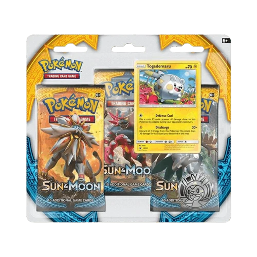 Pokémon Sun & Moon Base Set 3 Pack Blister 'Togedemaru'