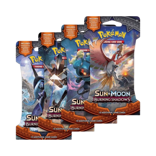 Pokémon Sun & Moon: Burning Shadows Sleeved Booster Pack Art Bundle (Set of 4)