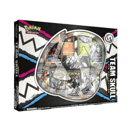 Pokémon Sun & Moon: Burning Shadows Team Skull Pin Collection