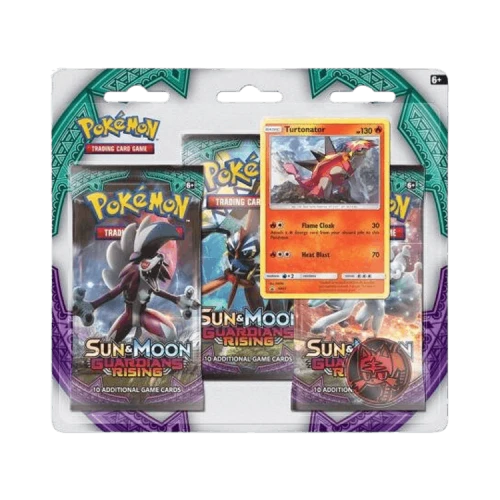 Pokémon Sun & Moon: Guardians Rising 3 Pack Blister 'Turtonator'