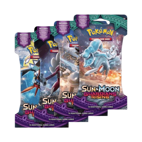 Pokémon Sun & Moon: Guardians Rising Sleeved Booster Pack Art Bundle (Set of 4)