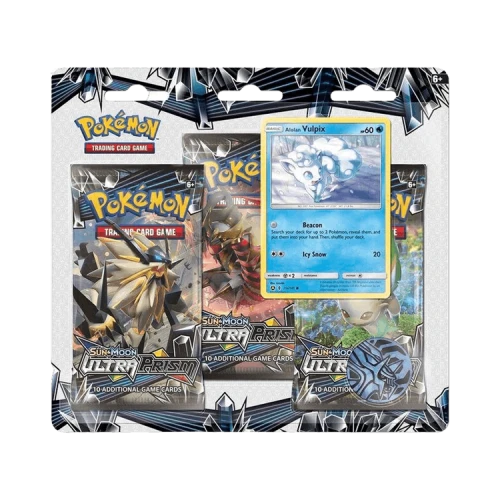 Pokémon Sun & Moon: Ultra Prism 3 Pack Blister 'Alolan Vulpix'