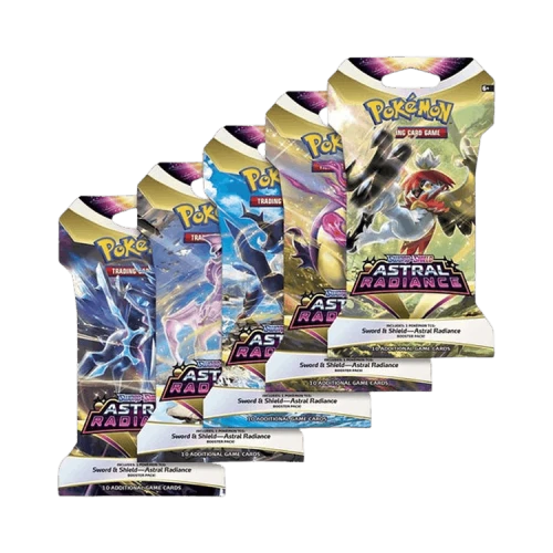 Pokémon Sword & Shield: Astral Radiance Sleeved Booster Pack Art Bundle (Set of 5)