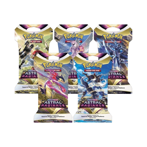Pokémon Sword & Shield: Astral Radiance Sleeved Booster Pack Art Bundle (Set of 5)