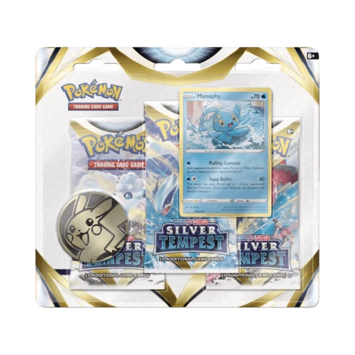 Pokémon Sword & Shield: Silver Tempest 3 Pack Blister 'Manaphy'