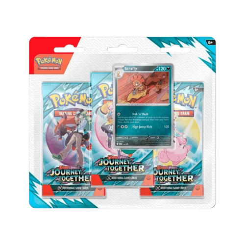 Pokémon Scarlet & Violet: Journey Together 3 Pack Blister 'Scrafty'