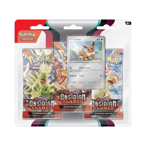 Pokémon Scarlet & Violet: Obsidian Flames 3 Pack Blister 'Eevee'